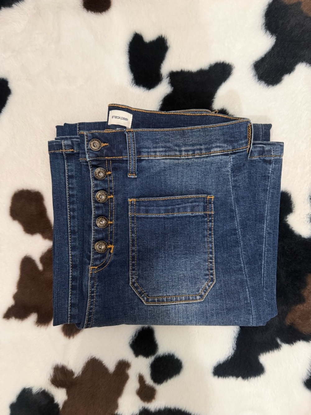 Sneak Peek Wide Leg Jeans